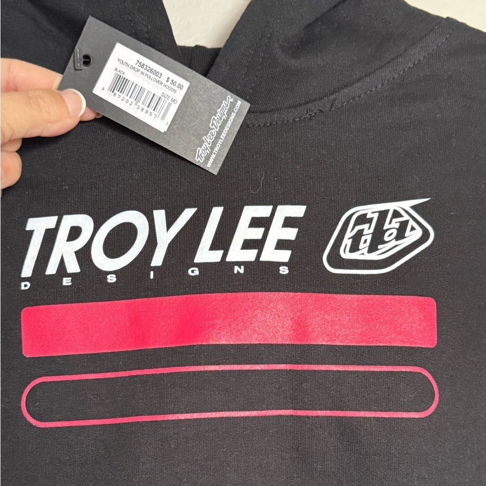 New With Tags Troy Lee Designs Tld Black Hoodie Racing Motocross Boy’s Medium — image 3 of 6